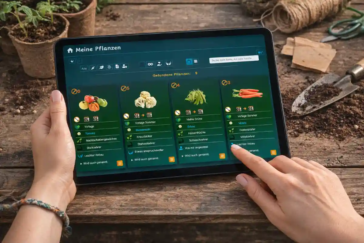 Die GrowSimply Pflanzenverwaltung